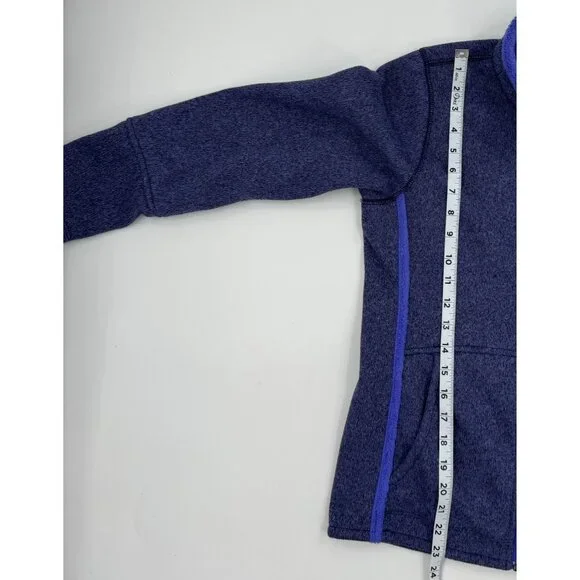 The North Face Girls Banderitas Full-Zip Fleece Jacket Large (14/16) Purple - Picture 8 of 13